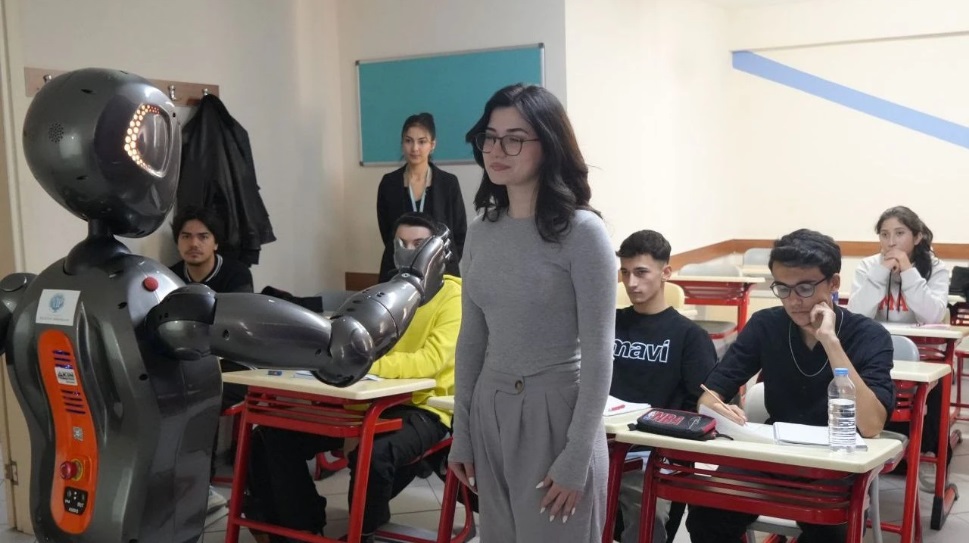 "Ada," the First Robot Teacher in Balıkesir,...